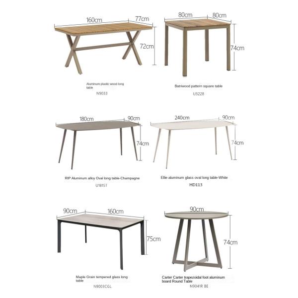 Leisure Patio Furniture Set With European Style PE Rattan Armchairs And Aluminium Table