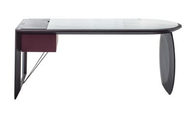 Italy designer furniture of Writing desk table Home office furniture Study room Reading table used Oak wood with marble