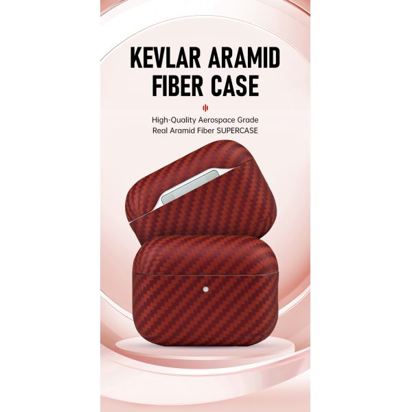 Support Wireless Charging Carbon Aramid Fiber Earphone Case for AirPods Pro 3