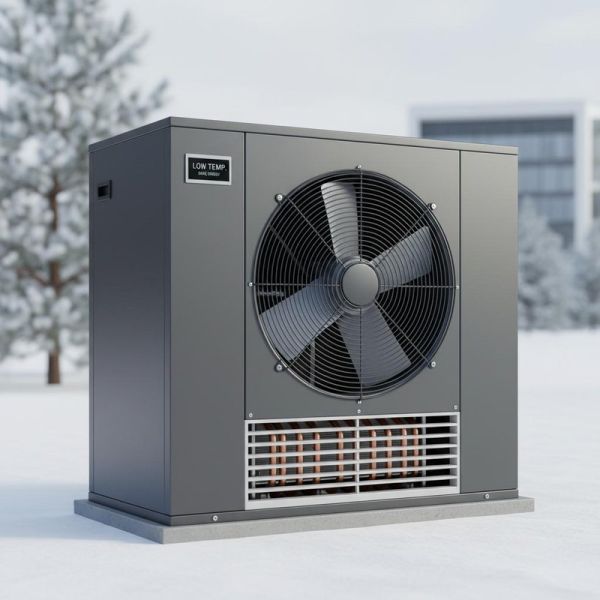 Low Temperature Heat Pump with Wide Temperature Range Adaptability (-30℃ to 45℃) and High Efficiency Shell in Tube Heat Exchanger for Commercial Use