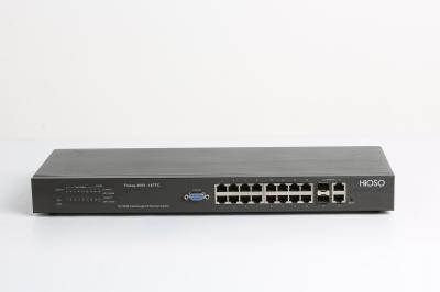 HiOSO 16 10/100M RJ45 Ports 2 GE Combo Uplink Ports Ethernet Access Switch 18 Ports