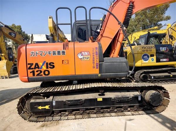 Hitachi 120 Excavators com 66KW motor ISUZU 90% e no mercado de construção chinês