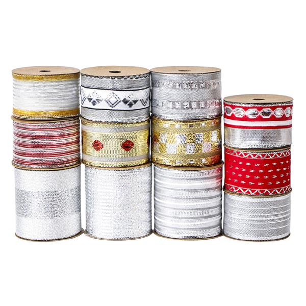 MSD 38mm Wire Edge Ribbon for Crafts DIY Gift Package Wrapping RIBBONS Pattern SOLID COLOR