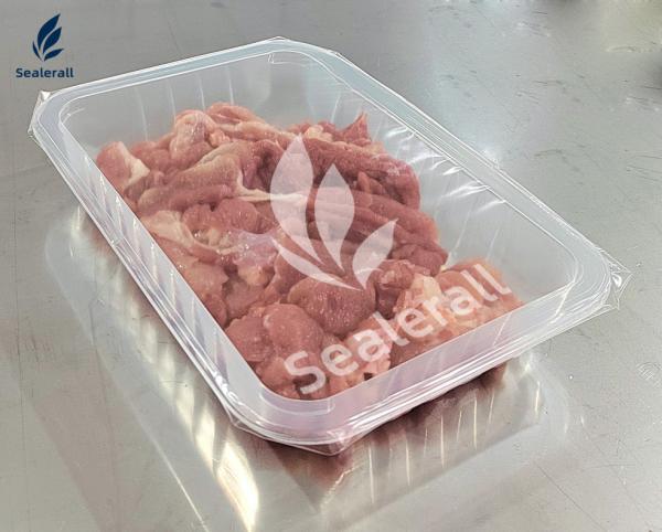 ISO9001 Stainless Steel MAP Tray Sealing Machine 0.5Mpa-0.6Mpa Pneumatic