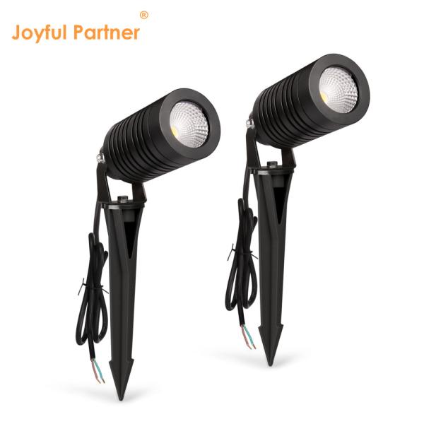 LED Outdoor Spotlights IP65 14W COB LED DIA63MM 2700K Warm White With Spike Stand