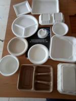 Biodégradable recyclable machine de fabrication de tasses de bagasse de canne à sucre 30kw boîte à lunch utilisation