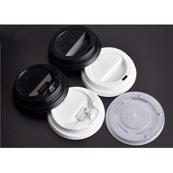 PP Plastic Paper Cups Lids Biodegradable With Dome / Flat Shapes