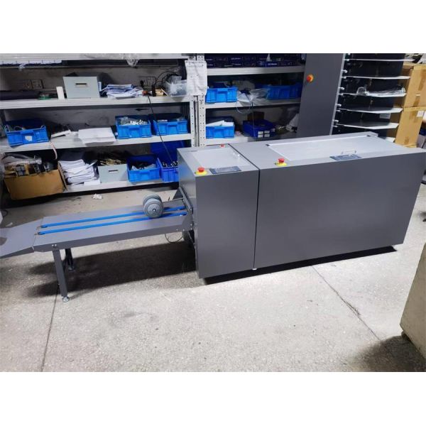 Automatic Wire Saddle Side Stitching Binding Folding Machine With Front Edge Cutting Machine Equipment