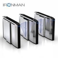 Speed Gate Turnstile 10mm Acrylic Swing Door For Hospitals / Hotels
