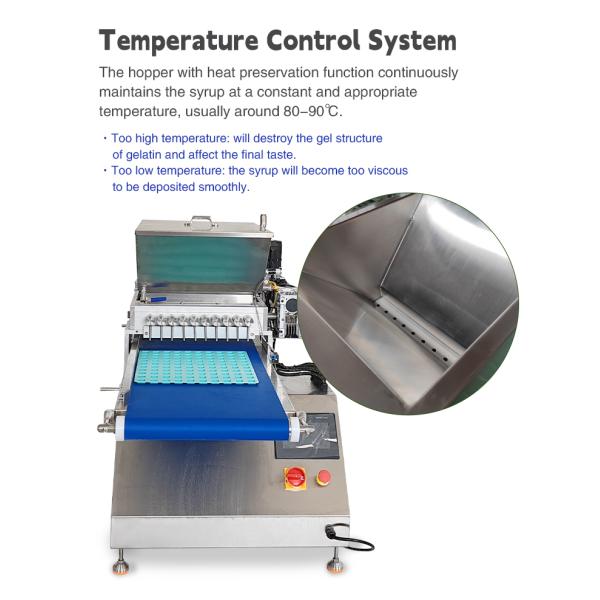 3.9kw Chocolate Gummy Bear Jelly Soft Candy Machine Jelly Candy Depositor