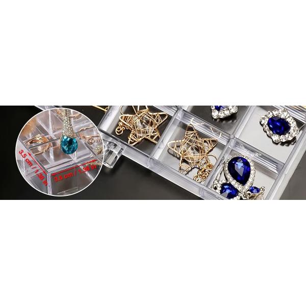 Clear Jewelry Organizer, Durable Jewelry Box With 5 Drawers, Jewelry Organizer Box, Earring Jewelry Organizer