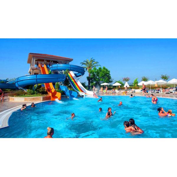Parcs aquatiques pour enfants Jeux d'eau Piscine Slide en fibre de verre pour enfants