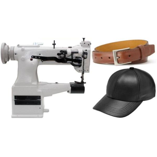 Single Needle Cylinder Arm Compound Feed Heavy Duty Lockstitch Sewing Machine