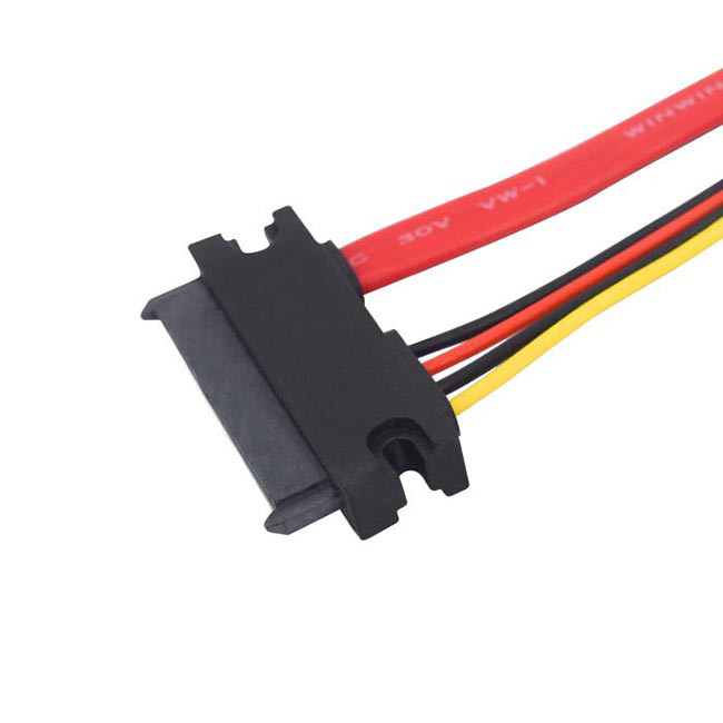 Ядр 3.07+7+15p+ небольшое 4P 50cm меди удлинительного кабеля данным по Sata