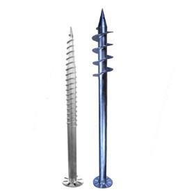 18 inch Galvanized Ground Screw Pile Screw Foundation Anchors 600-3500mm Length