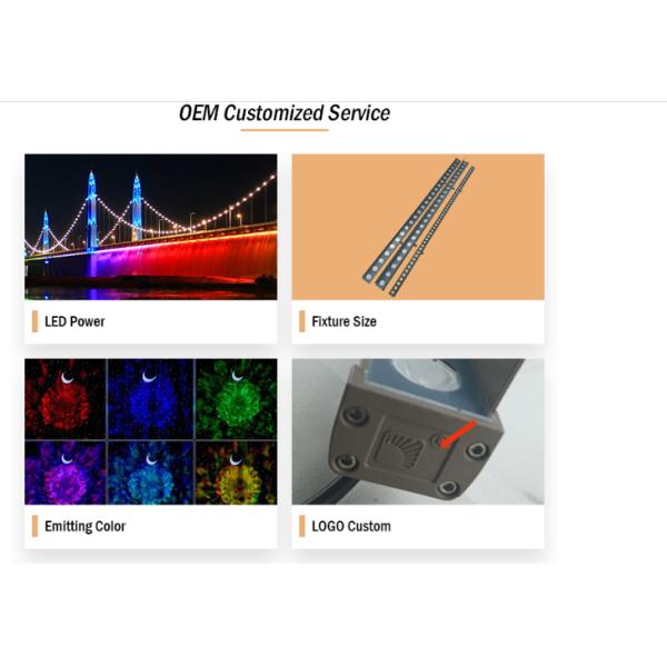 Aluminum IP66 DMX512 18W Outdoor Led Linear Light SMD3030