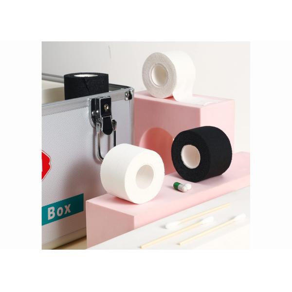 White & Black Cotton Sports Tape Color Trainers Cotton Adhesive Athletic Tape