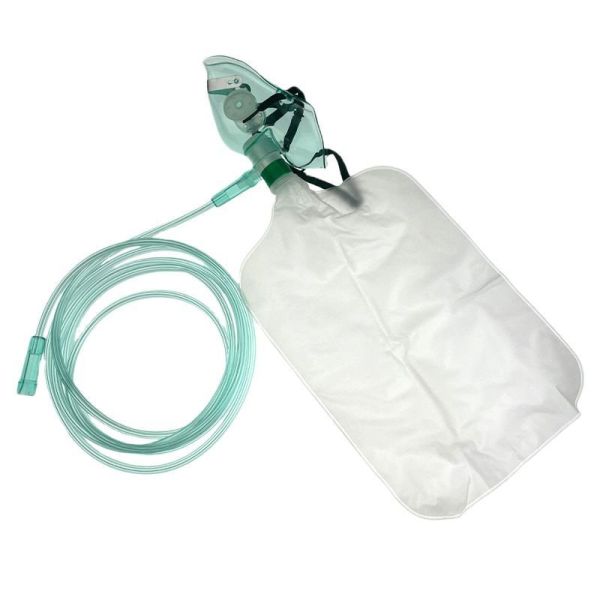 Medical-Grade Non-Reusable Breathing Oxygen-Storing Mask One-Way Valve, High-Concentration Oxygen Therapy