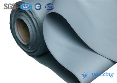 A borracha de silicone dobro dos lados revestiu a tela da fibra de vidro com Grey Color