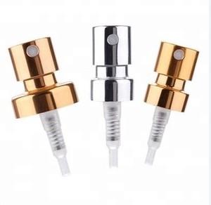 Aluminum Finger Perfume Pump Sprayer , 15mm Mini Mist Sprayer With Collar