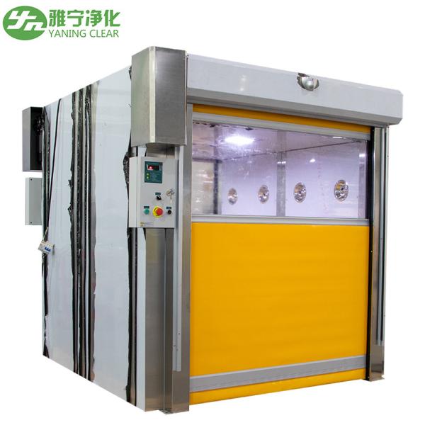 Rolling Door Cargo Air Shower Room Pass Thru Box For Clean Room Accessories