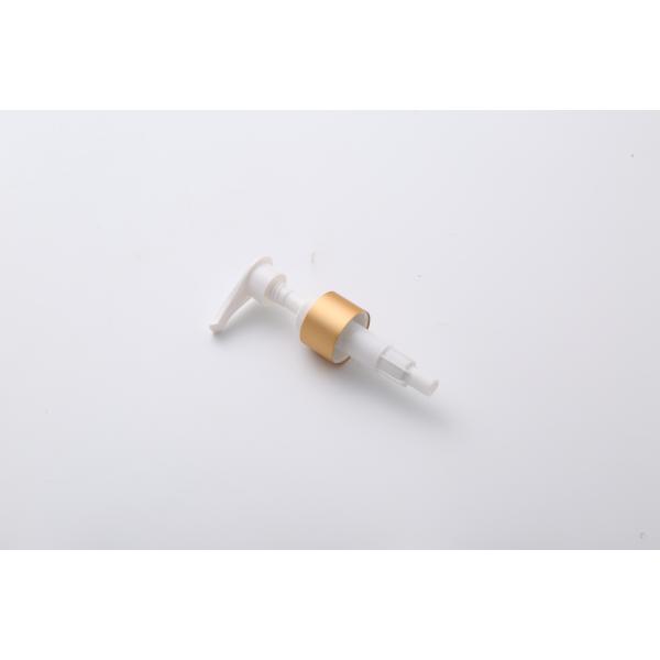 24/410 Ribbed Cosmetic Lotion Pump Aluminum Cover Left right lock For Plastic Bottle