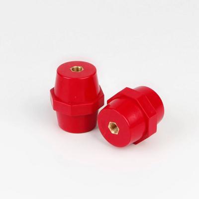 Electrical Epoxy Resin Busbar Insulator Red Low Voltage Trough Type