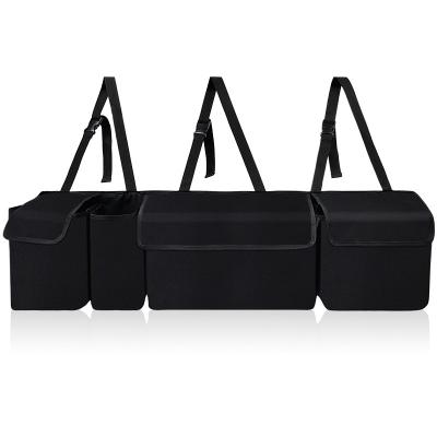 Insulated Grocery Tote Car Trunk Organizer With Cooler Bag Tote Padded Lid