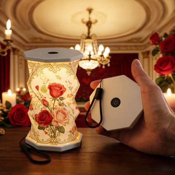 5V Standing Table Led Paper Lamp Night Lighting For Valentine'S Day OEM