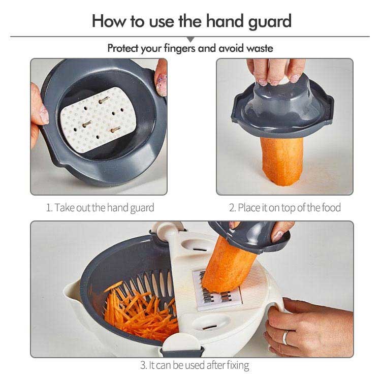 Slicer Multi овоща лезвий пластикового ручной с плодом Peeler белым