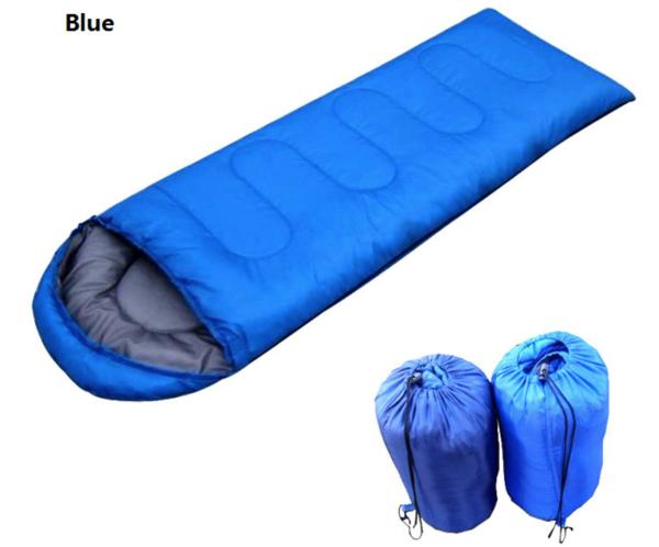 Small Comfortable Hooded Thermal Sleeping Bag for 4 Season - Blue/Red Color 210X75 CM