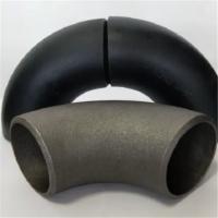 Montage de tubes de tuyau qualité soudée inoxydable de long coude de coude de peinture de 90 degrés d'acier au carbone de bout sans couture noir de coude bonne