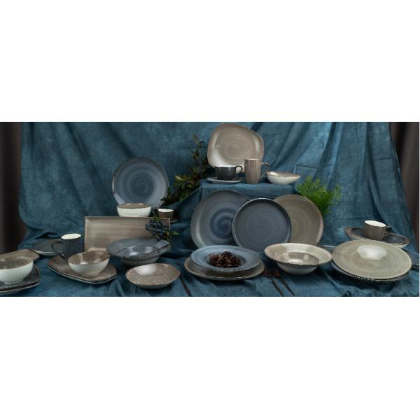 Hand Painted irregular Ceramic Dinner Sets 16Pc For Wedding Party