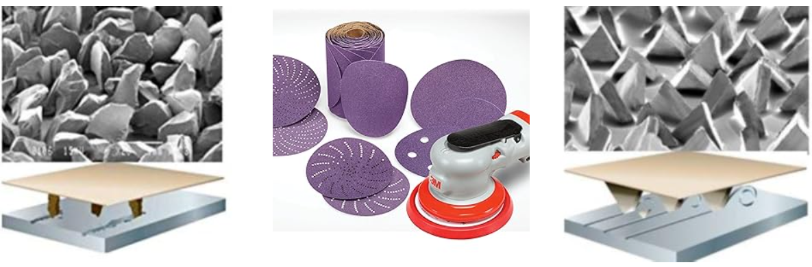 775L 3M Cubitron II Grinding Discs sandpaper 6 Inch Hookit Film For Automotive Sanding