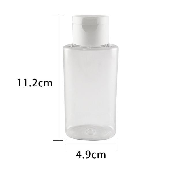 Clear HDPE Plastic Shampoo Bottles with Flip Cap Sealing and Customizable Colors for Hand Sanitizer and Cosmetic Use