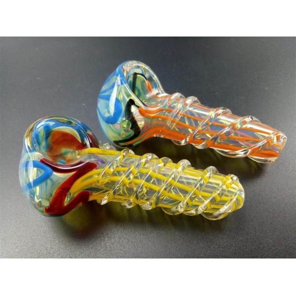 Рука Rosilicate стеклянная пускает надутый кальян по трубам стекла табака куря 4 дюйма мини