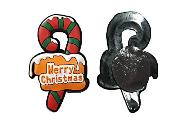 Xmas Tree Shape Soft Fridge Magnets Eco Friendly Raw Materials 3D Effect