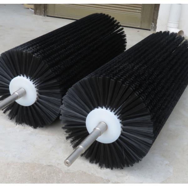 ROSH Stainless Steel Shaft Nylon Bristle Cylindrical Roller Brush