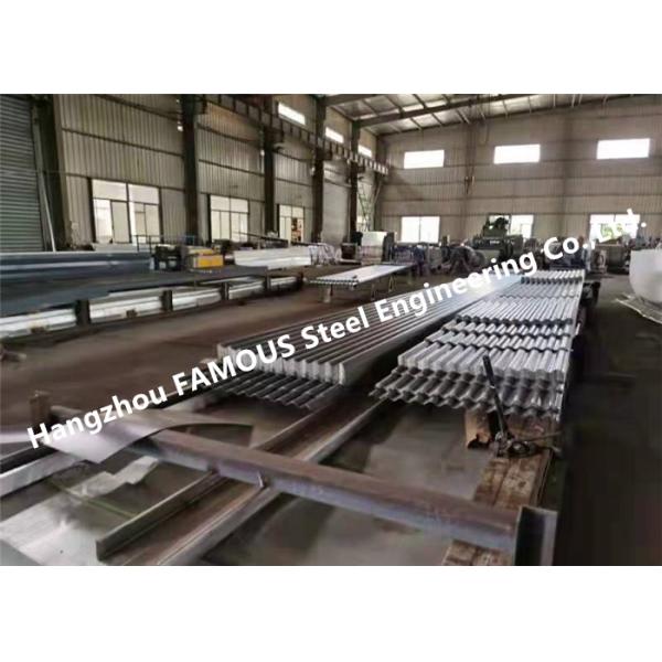 180 Tons Galvanized Color Steel Sheet And Q345b Steel Structure Members