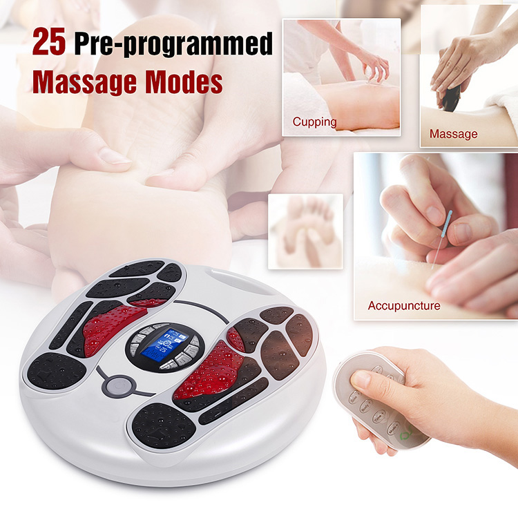 Electronic Tense Infrared Reflexology Rolling Foot Massager With Remote Control