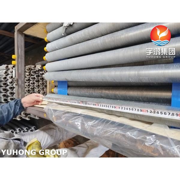 Tubo de base ASTM A179 con herida en espiral L con aleta con AL1060