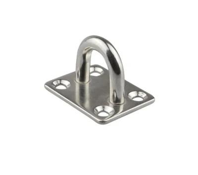 Plaque d'oeil carrée en acier inoxydable résistant à la rouille pour fermeture de porte et monture murale suspendue