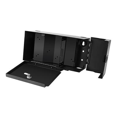 Black Wall Mount Fiber Enclosure Holds 2 LGX Adapter Panels OEM packaging