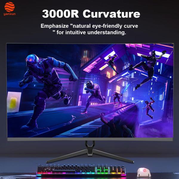 1440P 32 Inch Gaming Monitor 3000R IPS Panel QHD Resolution PC Monitor Curved