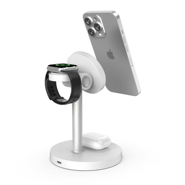 S11 3 in 1 Magnetic Wireless Charging Stand Durable ABS PC Material
