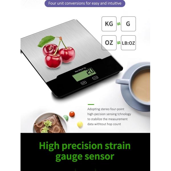Stainless Steel Kitchen Scale Digital Kitchen Food Weighing Scale Food Scale 5kg