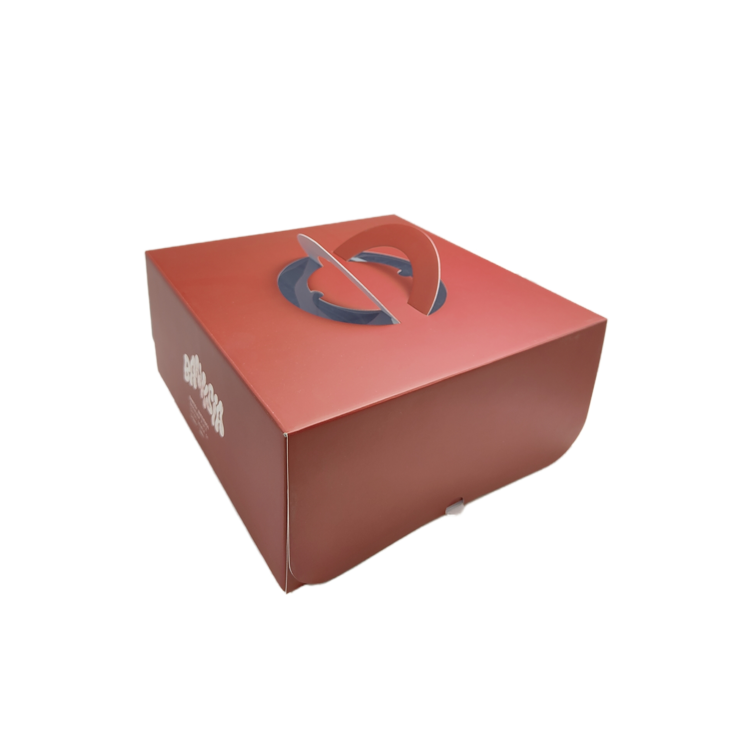 Durable Package Paper Box with matte lamination thick white card paper neat cut dust proof and oil resistant perfect for birthday cake packaging