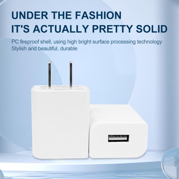 5V 1A USB Wall Charger For Cell Phone IP20 Protection Grade RoHS