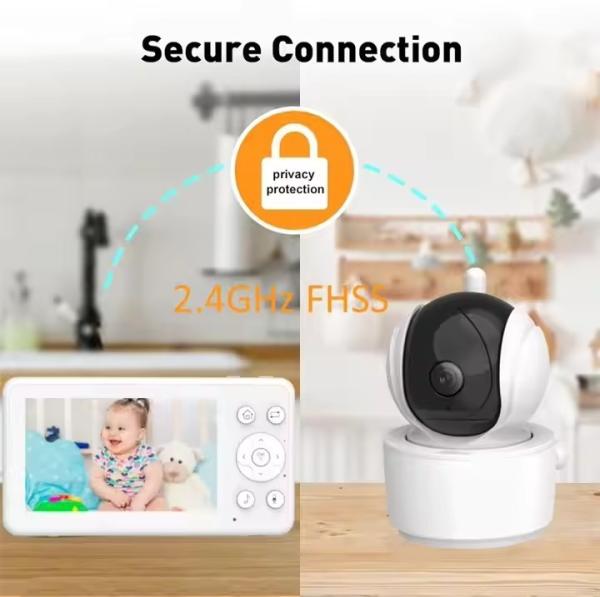 Voice Detection Alarm Mode Infant Camera Monitor Video Babyphone with 10m IR Range Coverage