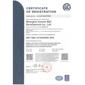 Shanghai Yushi Technology Development Co., Ltd. Certifications